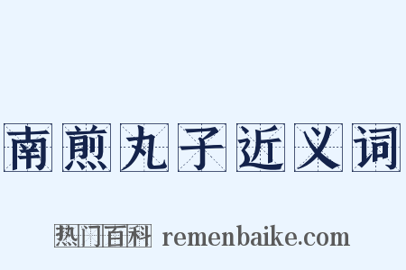 南煎丸子近义词是什么意思的图片